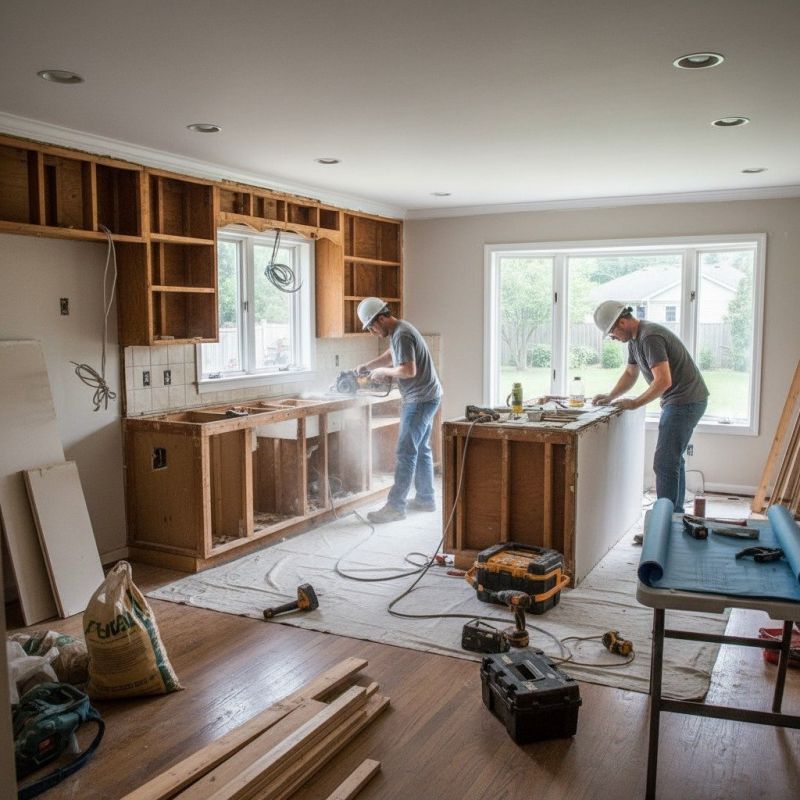 Local Kitchen Cabinets Remodeling pros at work